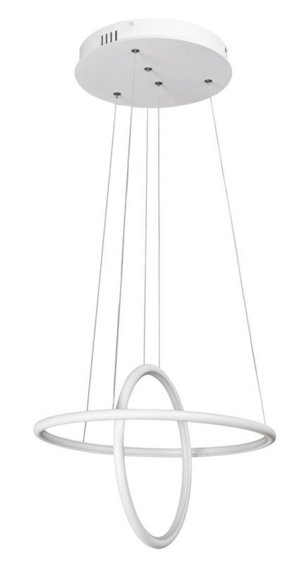 Lampa wisząca Rabalux Donatella 5446 biała nowoczesna wbudowany LED 37W 1 szt.