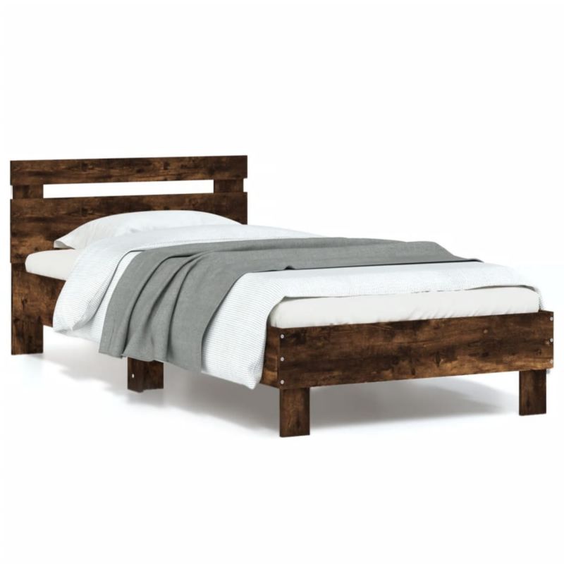 Łóżko drewniane WaszeMeble 90x200 cm brązowe WM-838719 1 szt.