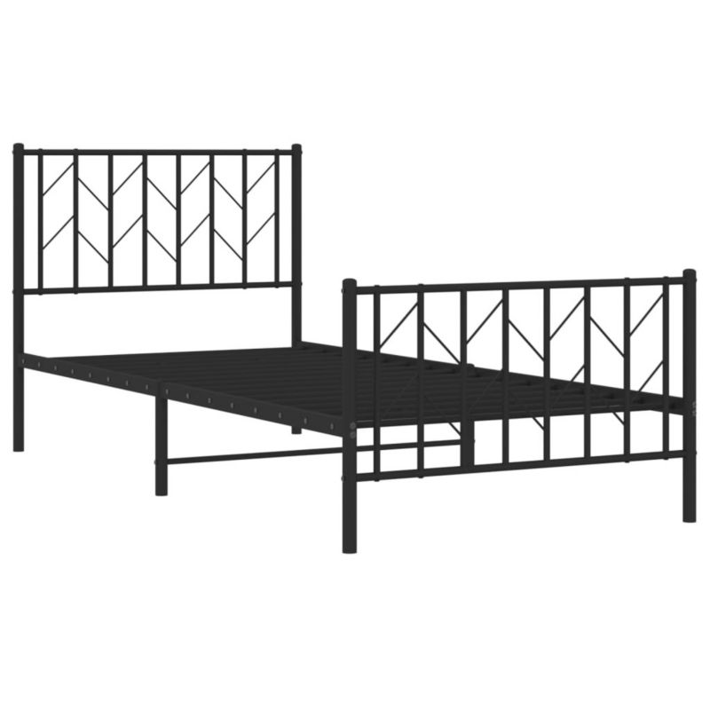 Łóżko metalowe WaszeMeble 90x190 cm czarna WM-374447 1 szt.