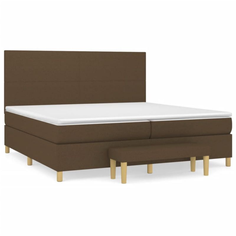 Łóżko kontynentalne WaszeMeble 200x200 cm brązowe WM-3137024 1 szt.