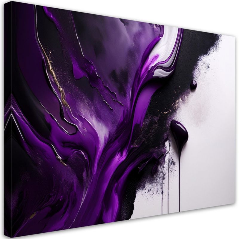 Obraz na płótnie Feeby Fioletowa Abstrakcja 120x80cm 1szt