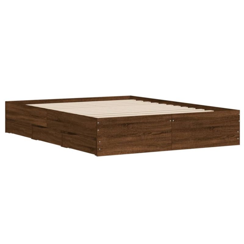 Łóżko drewniane WaszeMeble 140x190 cm brązowy WM-3207307 1 szt.