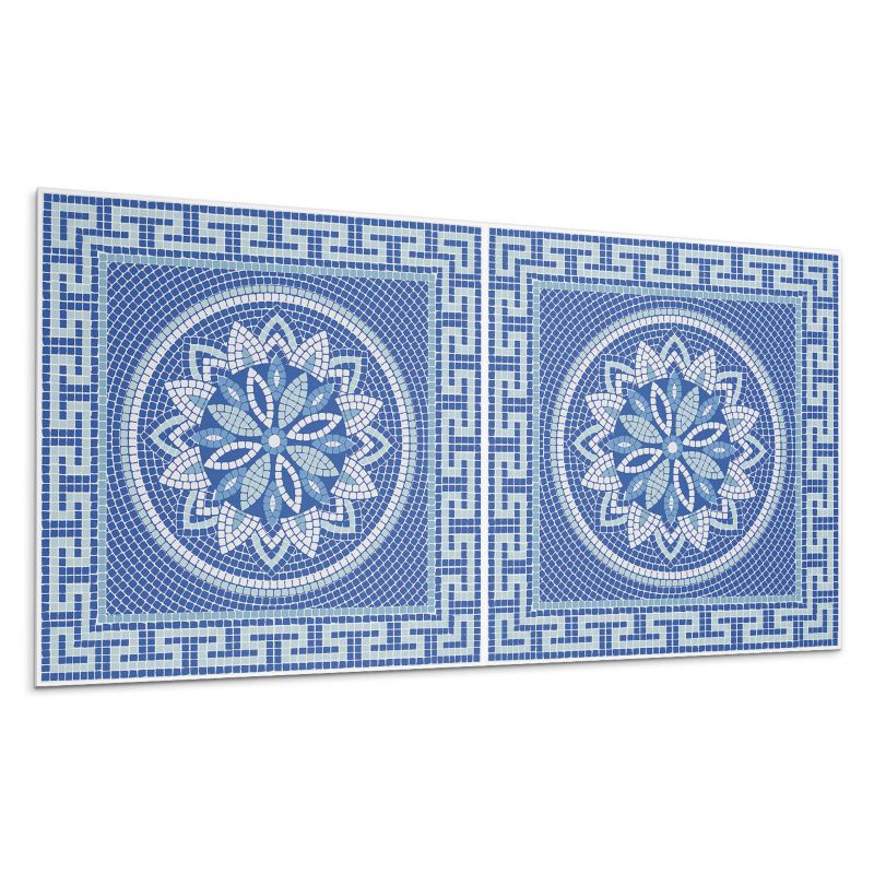 Panel samoprzylepny Wallfluent 100x50 cm Wzór mozaiki z motywem kwiatowym 1 szt.