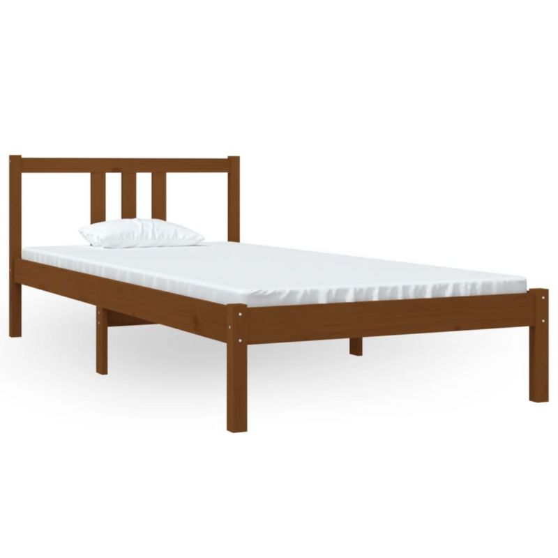 Łóżko drewniane WaszeMeble 90x200 cm brąz WM-814872 1 szt.