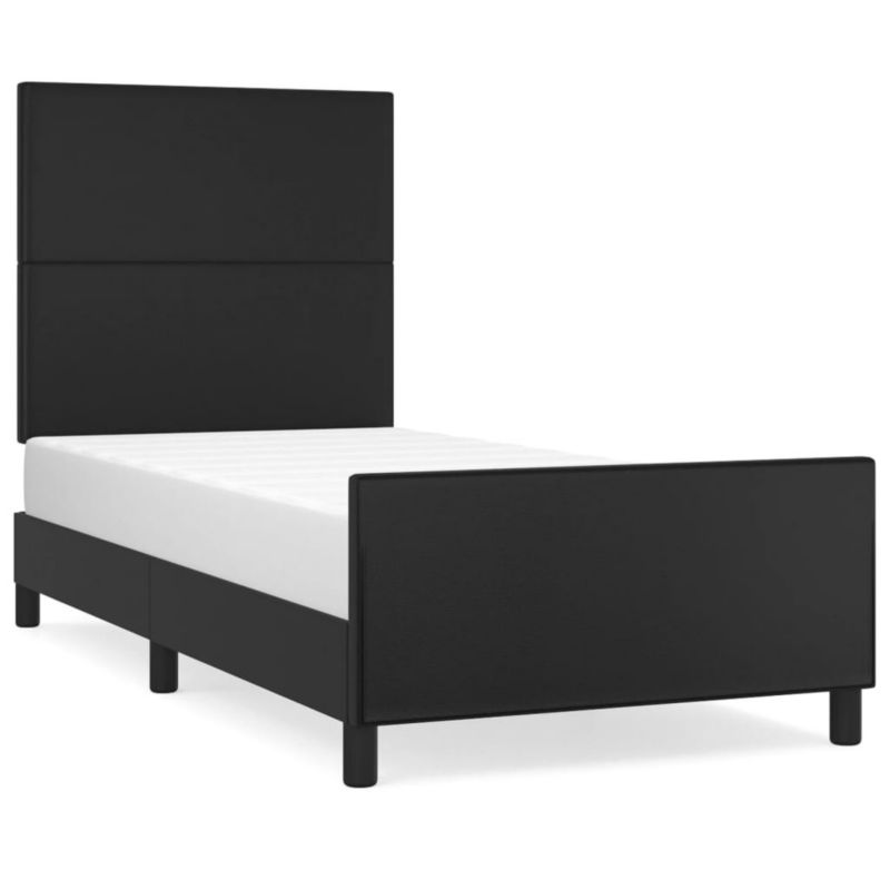 Łóżko tapicerowane WaszeMeble 100x200 cm czarna WM-3125433 1 szt.
