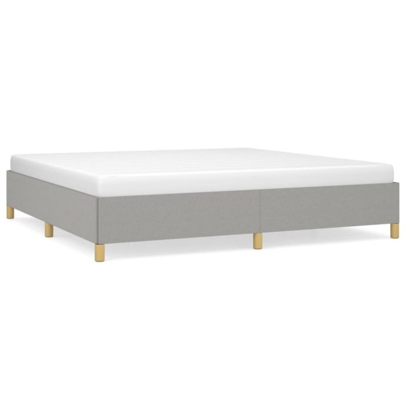 Łóżko tapicerowane WaszeMeble 200x200 cm jasnoszara WM-347189 1 szt.