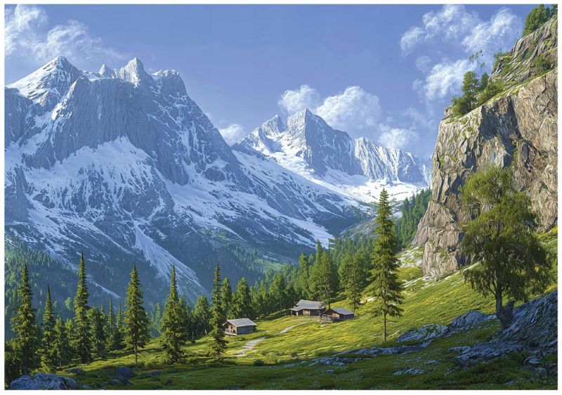 Fototapeta Góry Natura Krajobraz WALLARENA 400x280 cm Tapeta Do Sypialni Salonu Na Flizelinie 1 szt.