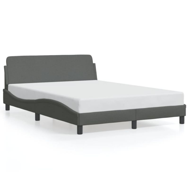 Łóżko tapicerowane WaszeMeble 140x190 cm ciemnoszara WM-373166 1 szt.