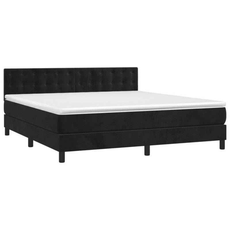 Łóżko kontynentalne WaszeMeble 180x200 cm czarny WM-3134659 1 szt.