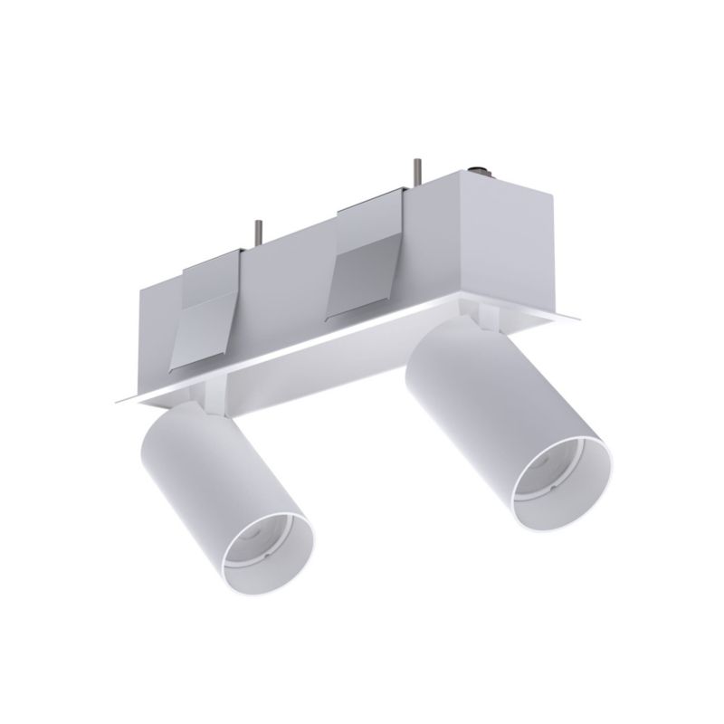 Oprawa sufitowa wpuszczana Nowodvorski Lighting Mono biała ruchoma 2 x GU10 x 10W IP20 wym: 20,5 x 8 cm prostokątna - 1 szt.