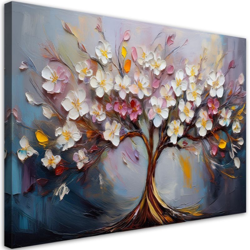Obraz na płótnie Feeby Kolorowe Drzewo życia Abstrakcja 100x70cm 1szt