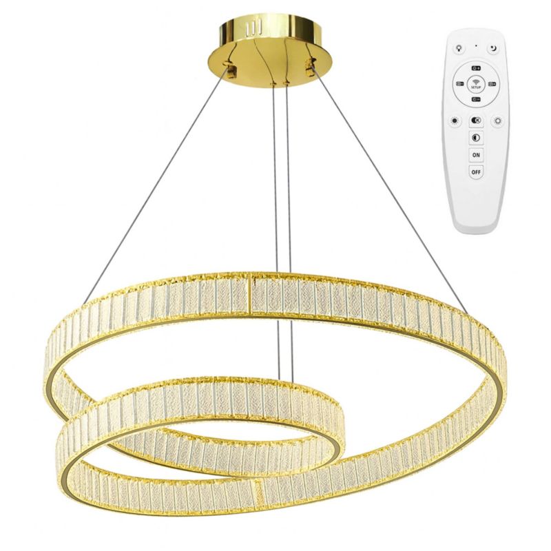 Lampa Sufitowa Wisząca Toolight App1767-Cp Złoty 1 Szt