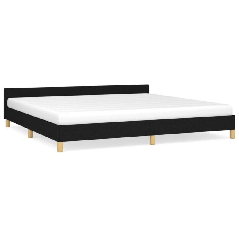 Łóżko tapicerowane WaszeMeble 200x200 cm czarna WM-347441 1 szt.