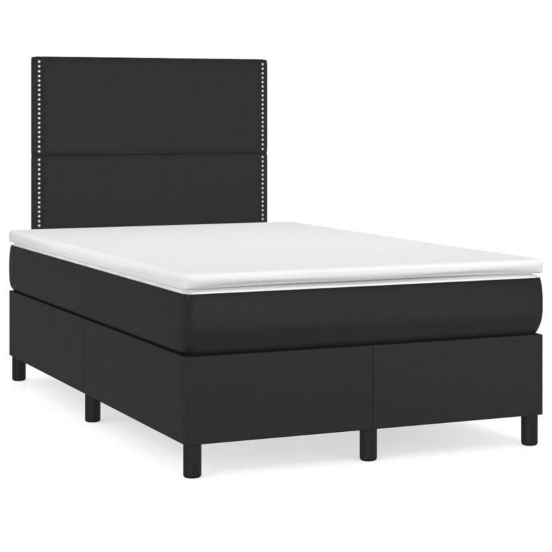 Łóżko kontynentalne WaszeMeble 120x200 cm czarne WM-3142773 1 szt.