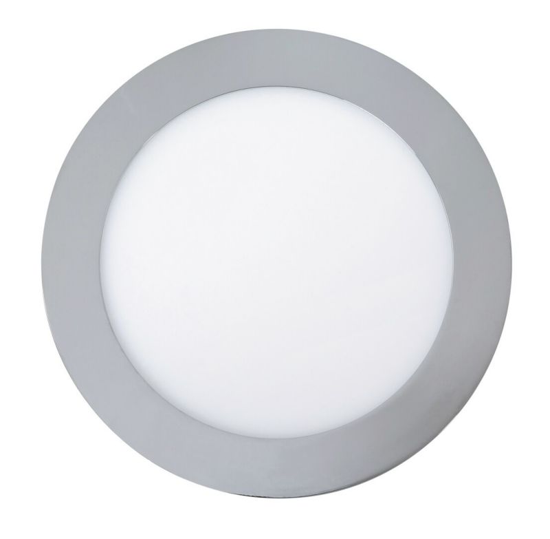 Oprawa sufitowa wpuszczana Rabalux Lois łazienkowa chromowana biała 1 x x 12W IP44 wym: 17 x 17 cm okrągła - 1 szt.