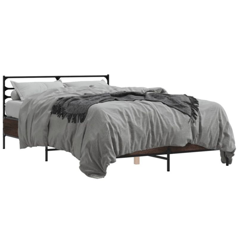 Łóżko metalowe WaszeMeble 140x190 cm brązowy WM-3280081 1 szt.