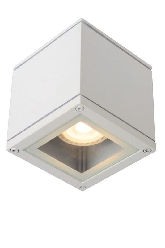 Oprawa sufitowa Lucide Aven biały hermetyczny 1 x GU10 x 50W IP65 wym: 9,3 x 9,3 cm - 1 szt.