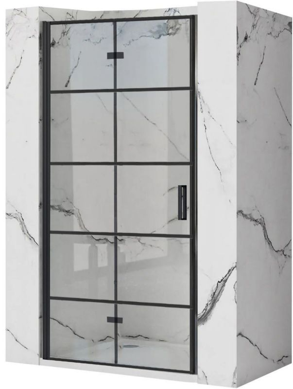 Drzwi Prysznicowe Składane Rea Molier 90 Czarny 2,3X90X190Cm 1 Szt
