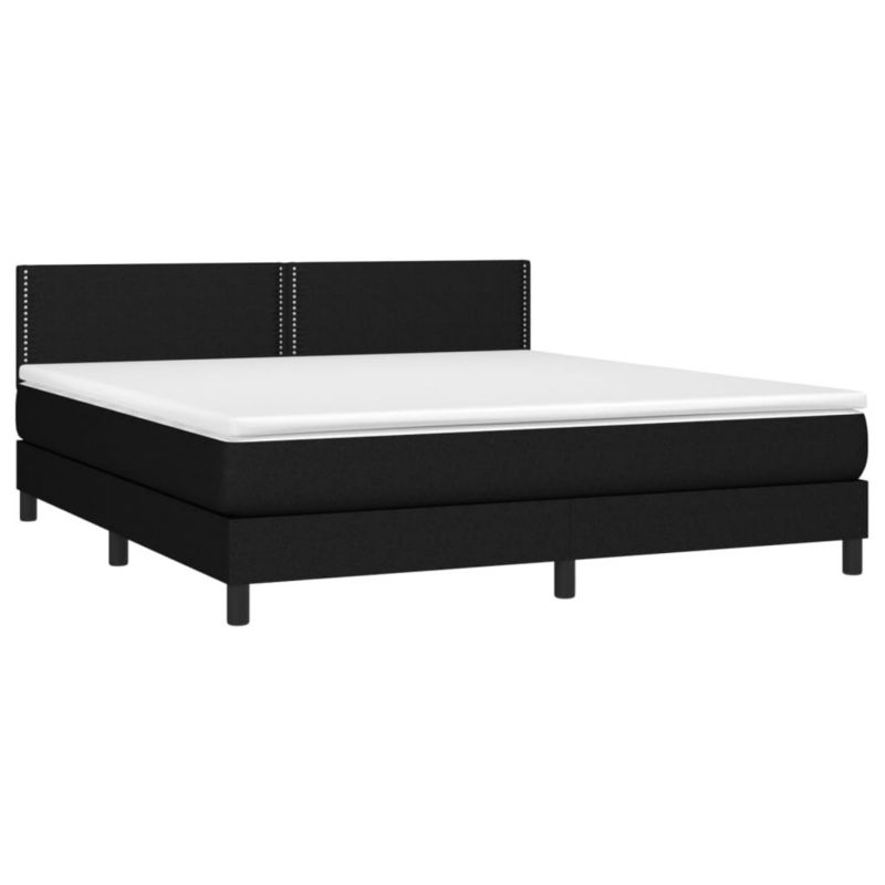 Łóżko kontynentalne WaszeMeble 180x200 cm czarne WM-3133095 1 szt.