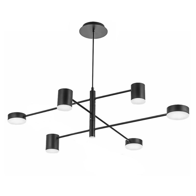 Lampa Sufitowa Wisząca Toolight App597-6C Czarny 1 Szt
