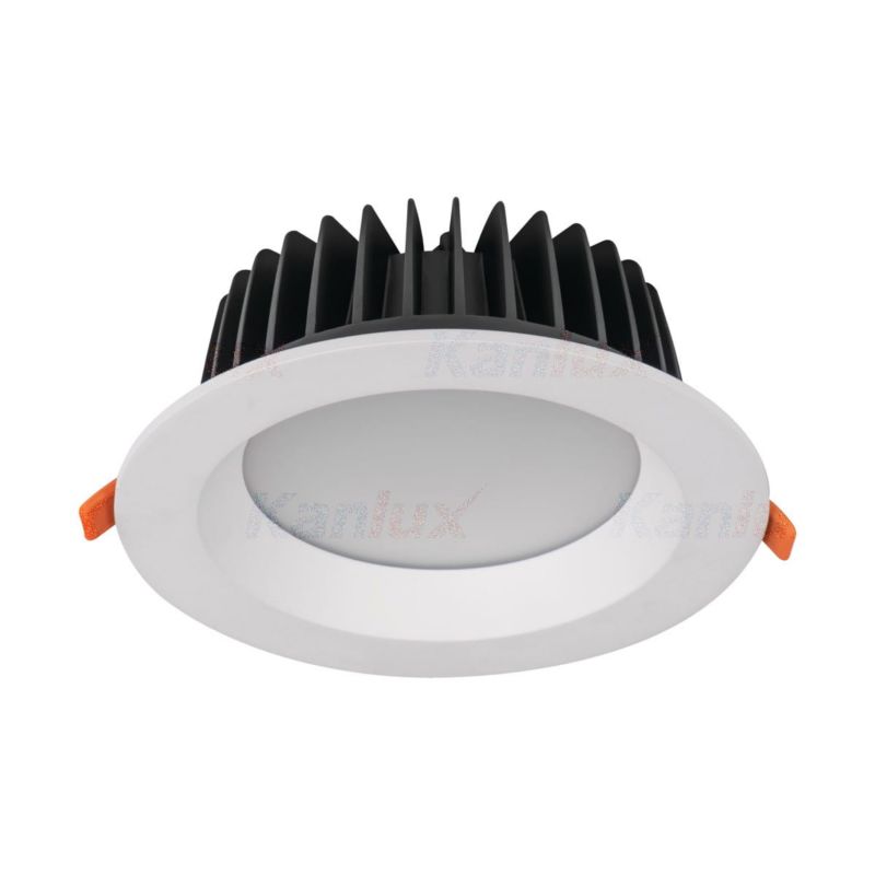 Oprawa sufitowa wpuszczana Kanlux Tiberi łazienkowa biała LED 30W 4000K 3150lm IP44 wym: 19 x 19 cm okrągła - 1 szt.
