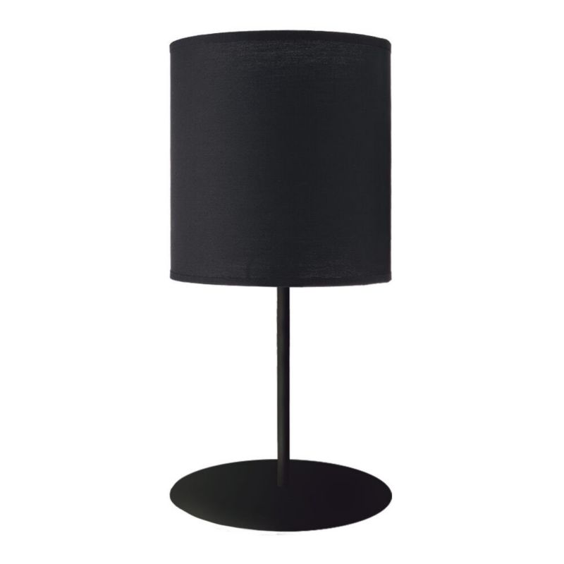Lampka stołowa Shilo Lamego czarna 1 x E27 x 20W IP20 wym: 40 x 20 x 20 cm tkanina - 1 szt.