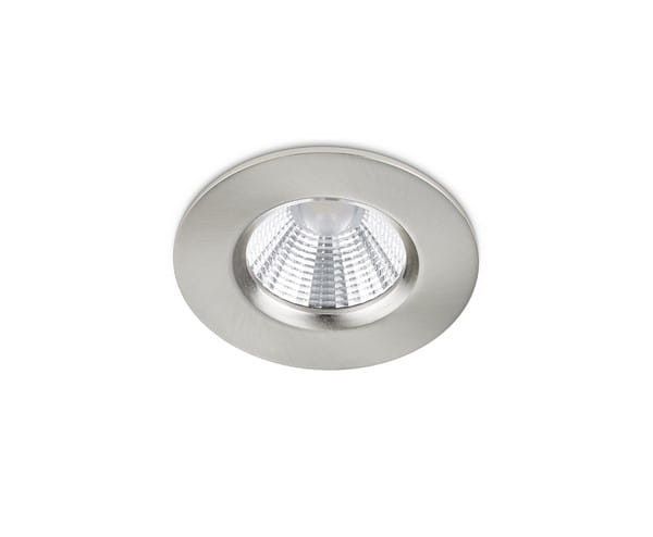 Oprawa sufitowa wpuszczana Trio Zagros łazienkowa srebrna LED 5.5W 3000K 345 lm IP65 wym: 5,4 x 8,5 x 8,5 cm okrągła - 1 szt.
