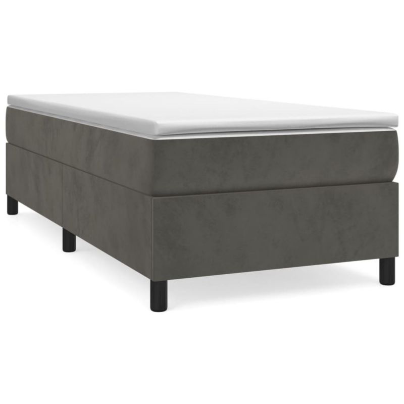 Łóżko tapicerowane WaszeMeble 90x190 cm ciemnoszare WM-3121091 1 szt.