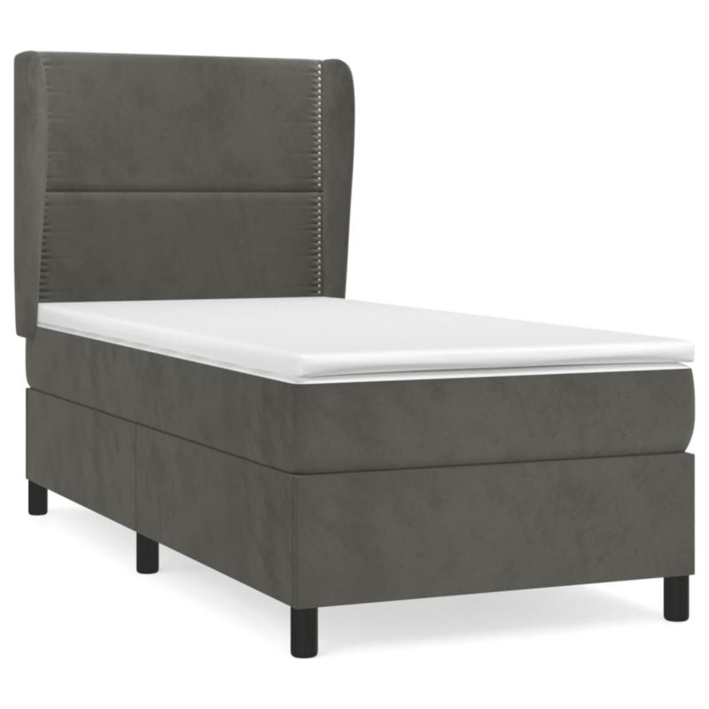 Łóżko kontynentalne WaszeMeble 90x190 cm ciemnoszary WM-3129124 1 szt.