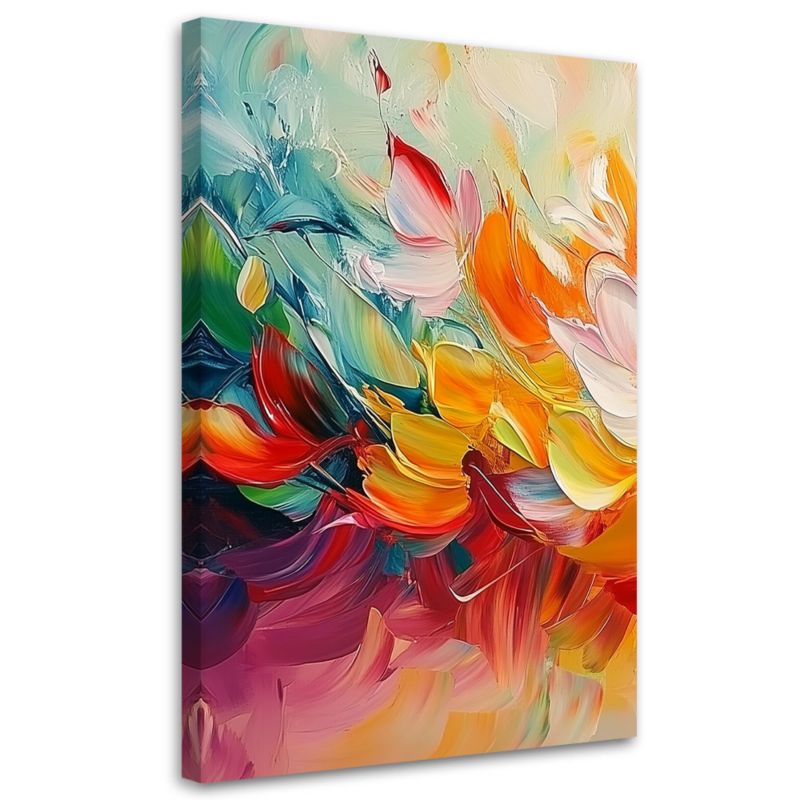 Obraz na płótnie Feeby Kolorowa Nowoczesna Abstrakcja 70x100cm 1szt