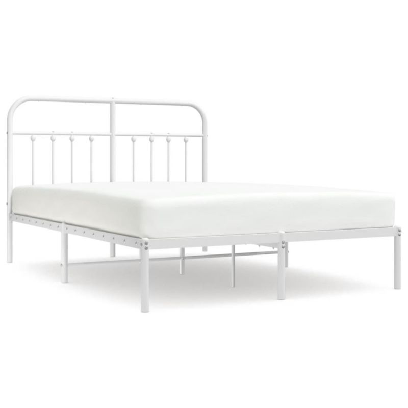 Łóżko metalowe WaszeMeble 135x190 cm biała WM-352626 1 szt.