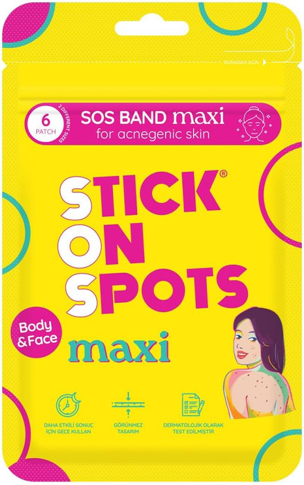 Stick on Spots Maxi plasterki na niedoskonałości, 6 szt