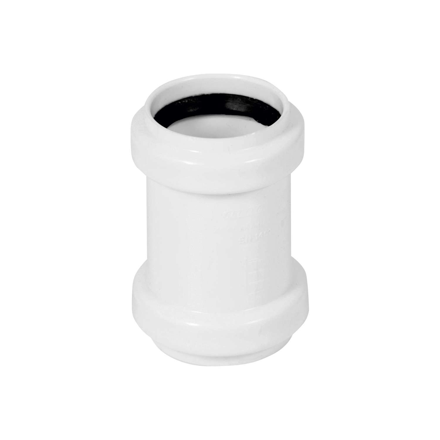 Tycner Złączka nasuwna 40 mm biała