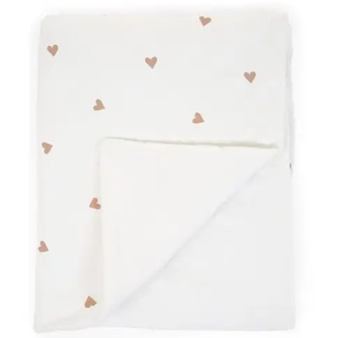 Childhome Kocyk 80 x 100 cm Jersey Hearts