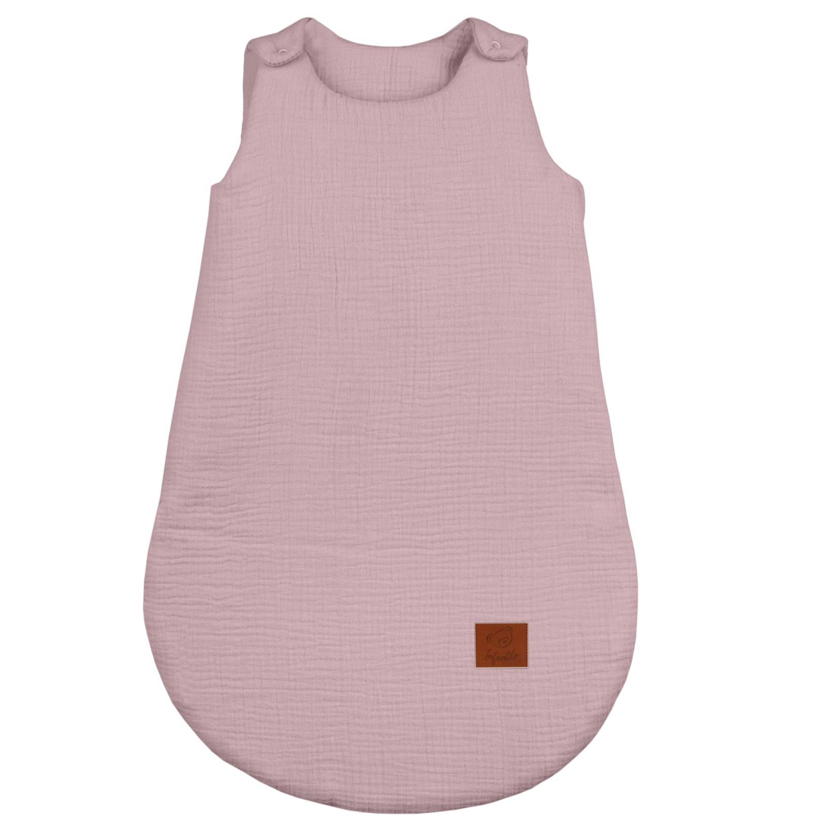 Śpiworek do spania muślinowy BABY SOFT ocieplany Brudny Róż IF