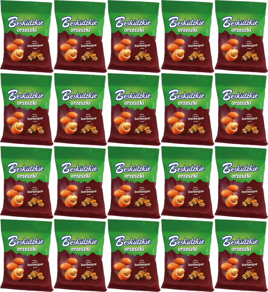 20x Orzeszki ziemne Beskidzkie, barbeque, 70g