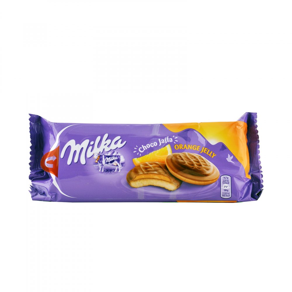 Biszkopty Milka Choco Jaffa, pomarańczowy, 147g