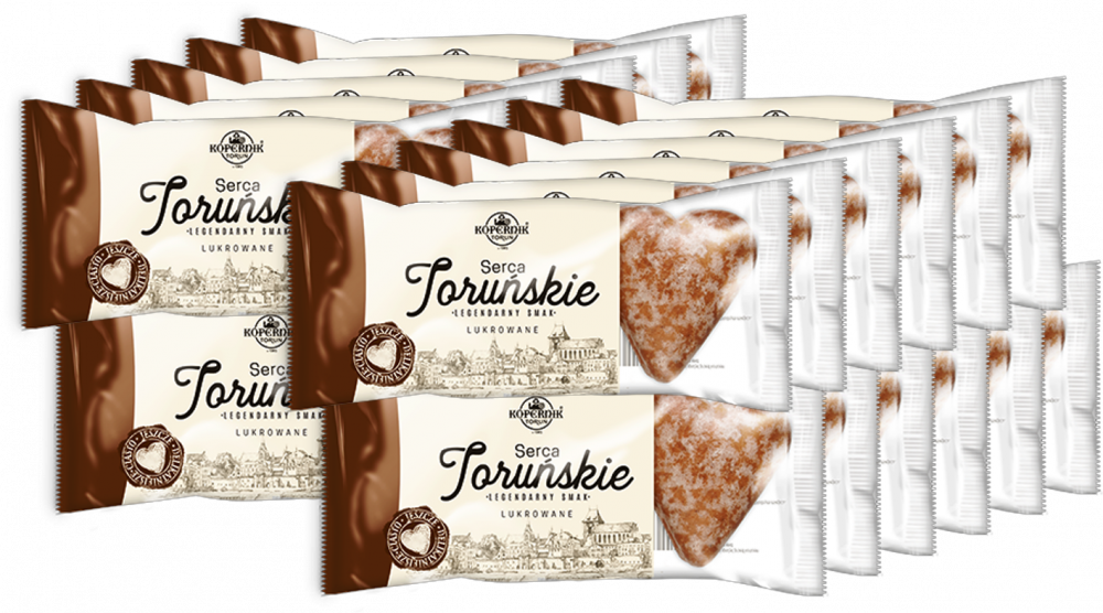 22x Pierniki Kopernik Serca Toruńskie korzenny, 120g