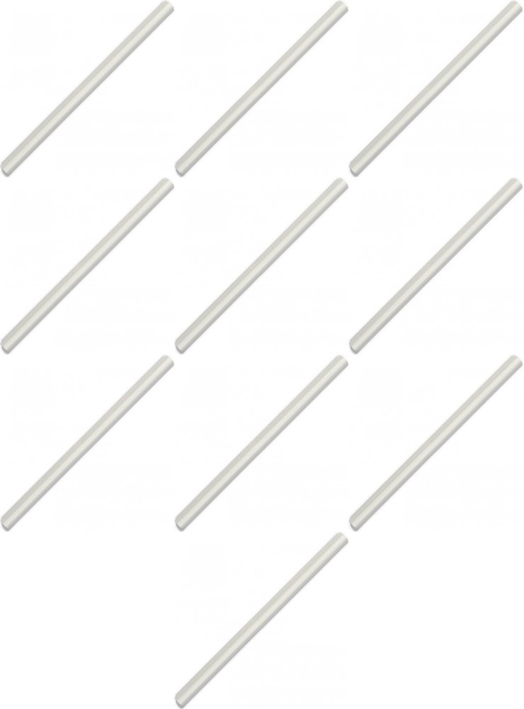10x Listwa wsuwana Durable, 9mm, do 80 kartek, 1 sztuka, biały