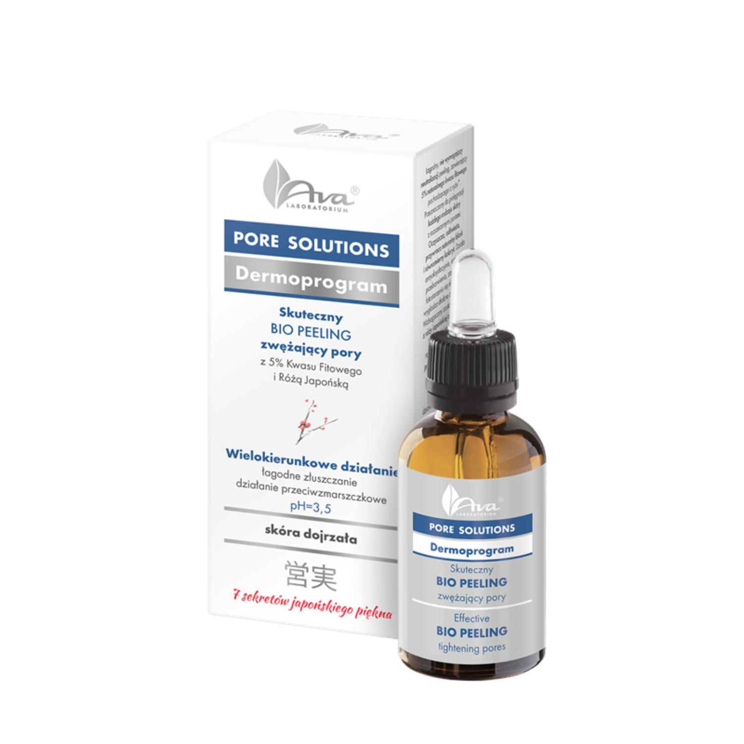 Ava pore solutions - peeling zwężający pory, 30 ml