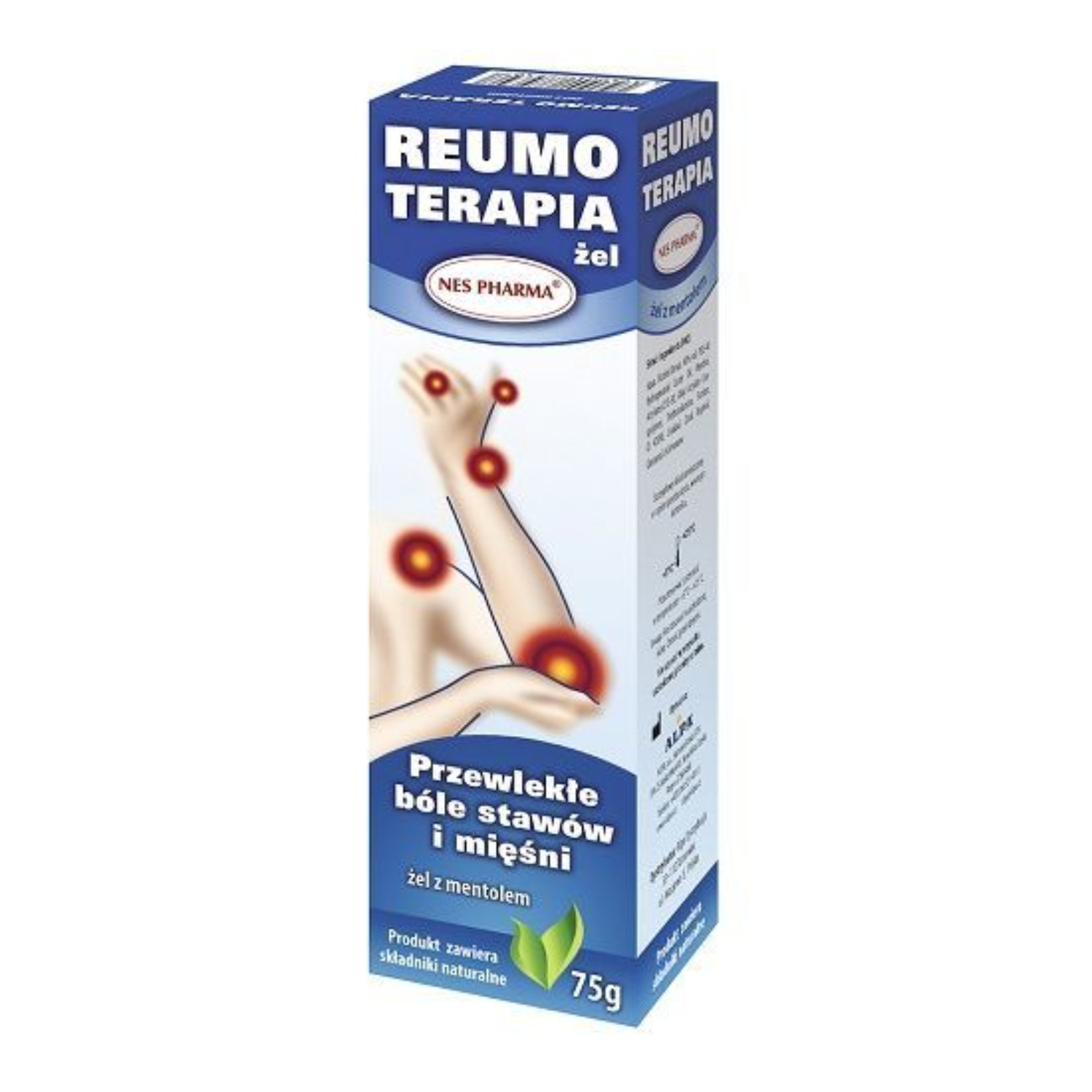 Reumo terapia - żel z mentolem na przewlekłe bóle mięśni i stawów, 75 g