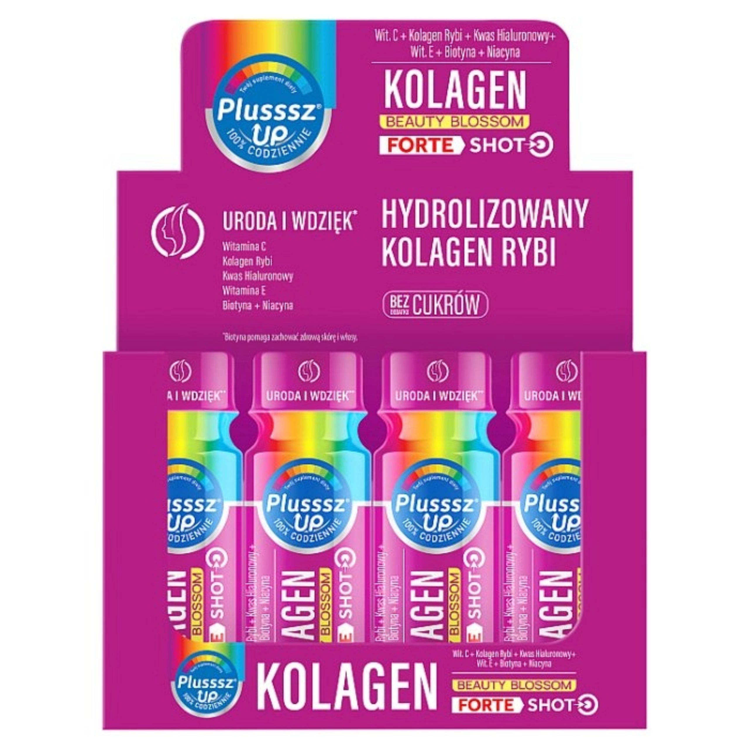 Plusssz up kolagen beauty, shot 12 x 50 ml