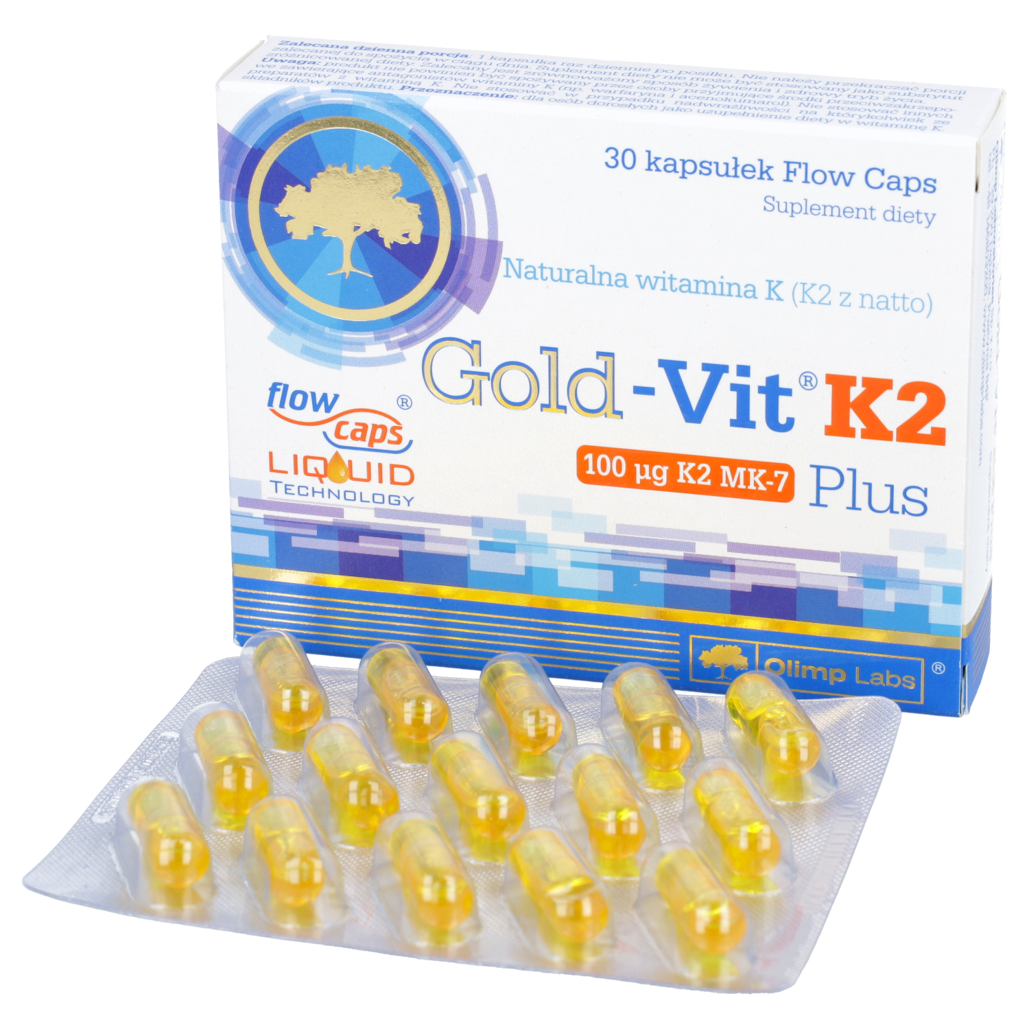 Olimp, gold-vit k2 plus, 30 kapsułek