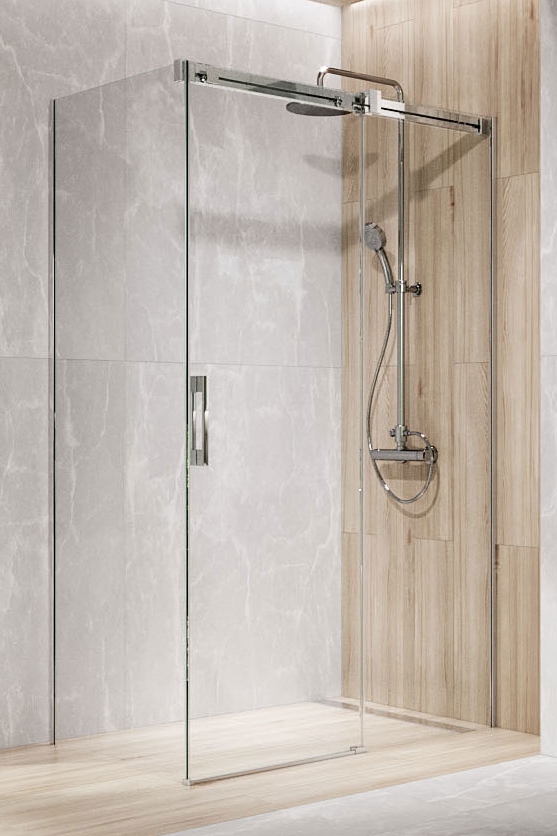 Radaway Espera Pro KDJ drzwi ze ścianką 100 cm prawe chrom/szkło przezroczyste 10090100-01-01R/10092100-01-01R
