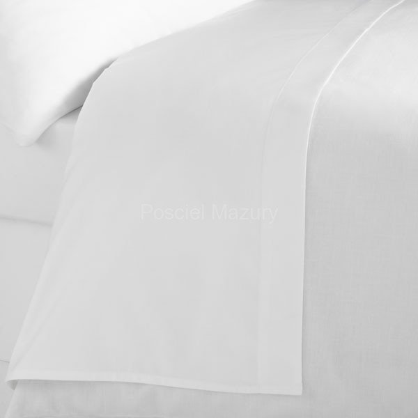 Prześcieradło białe hotelowe, hotel 160x240