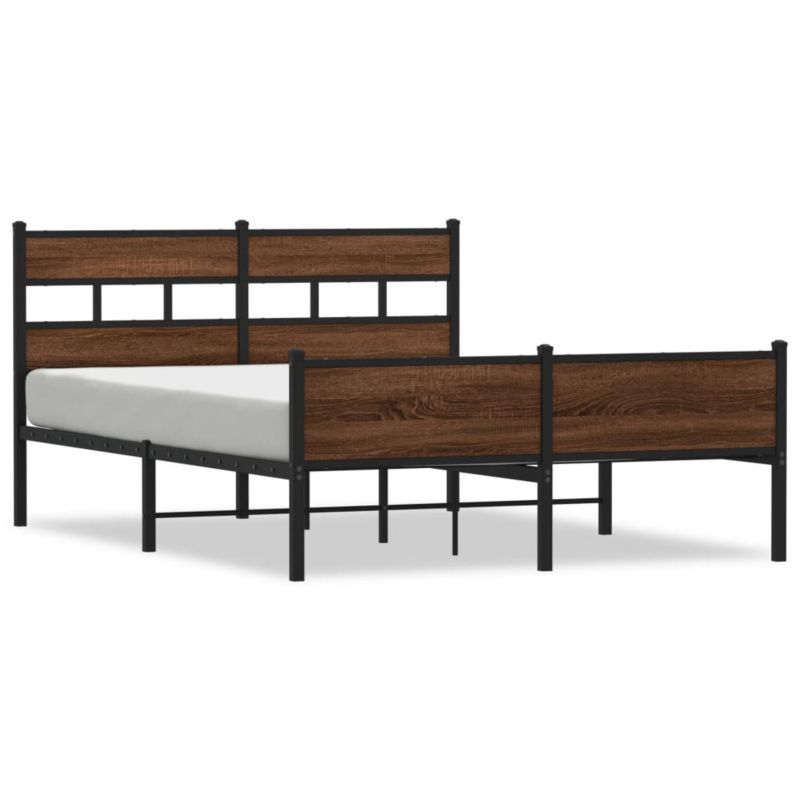 Łóżko metalowe WaszeMeble 150x200 cm brązowy WM-4017346 1 szt.