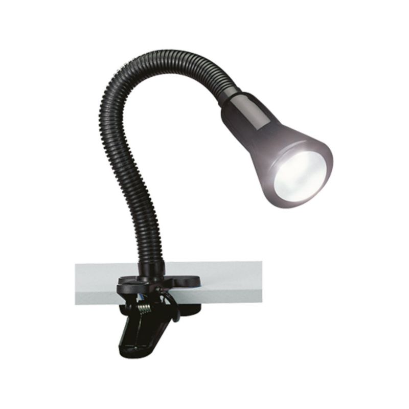 Lampka biurkowa Trio Flexo czarna 1 x E14 x 18W IP20 wym: 30 x 8.2 x 8.2 cm tworzywo sztuczne - 1 szt.
