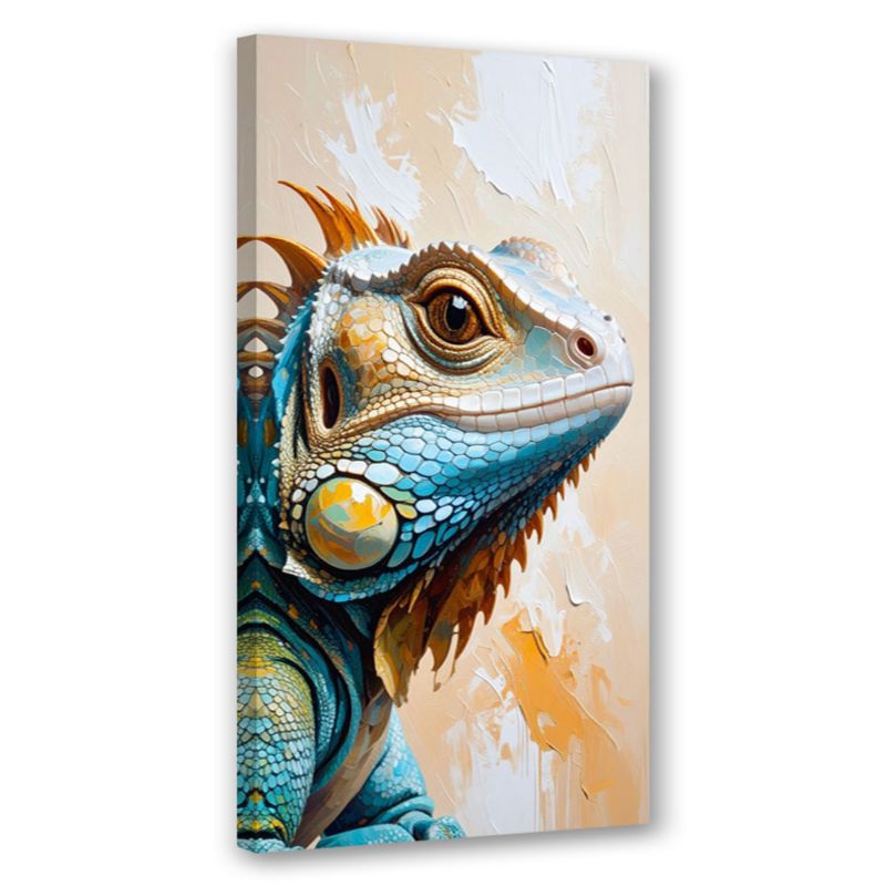 Obraz nowoczesny do salonu biura kuchni Feeby Jaszczurka Gady Natura 40x80cm 1szt