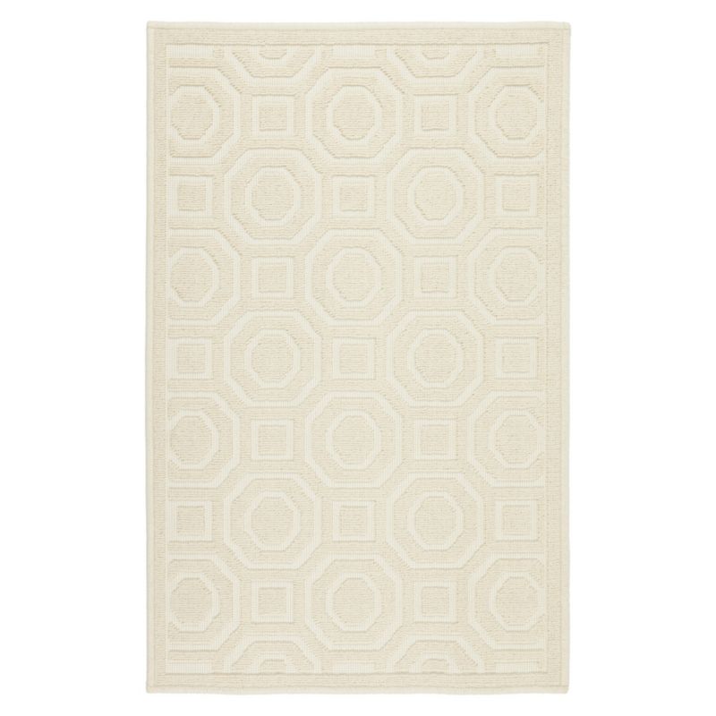 Dywan bawełniany Lino 50x80 cm e-floor geometryczny beżowy 1 szt