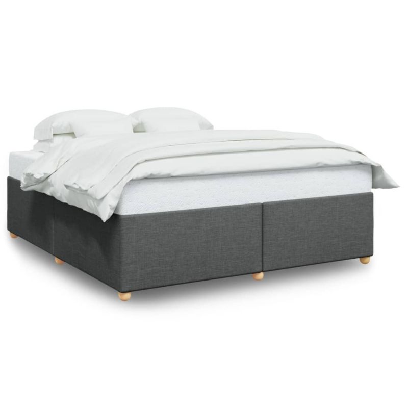 Łóżko tapicerowane WaszeMeble 200x200 cm ciemnoszara WM-3284758 1 szt.